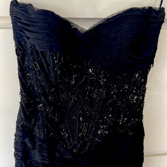 FABULOUS VICK TIEL STRAPLESS EVENING DRESS, MADE IN FRANCE - Picture 2 of 6